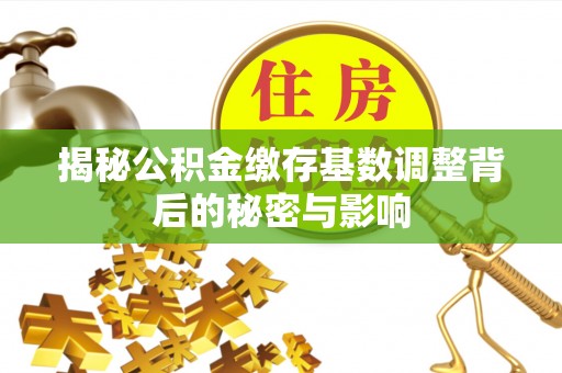 卓尼揭秘公积金缴存基数调整背后的秘密与影响
