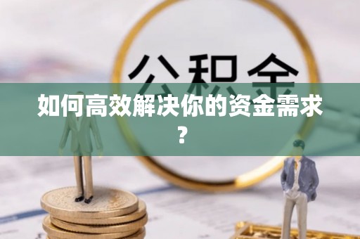 卓尼如何高效解决你的资金需求？