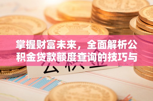 卓尼掌握财富未来，全面解析公积金贷款额度查询的技巧与策略