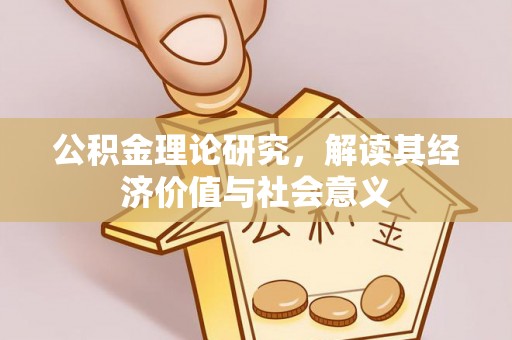 卓尼公积金理论研究，解读其经济价值与社会意义
