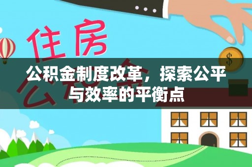 卓尼公积金制度改革，探索公平与效率的平衡点