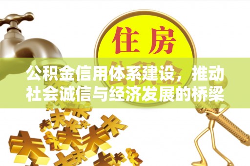 卓尼公积金信用体系建设，推动社会诚信与经济发展的桥梁